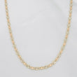 Cadena Escalera Plana Diamantada 2.6g / 60cm / 1.74mm Tres Oros 18K