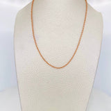 Cadena Rolo 2.5g / 60cm / 2.07mm Oro Rosa 18K