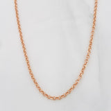 Cadena Rolo 2.5g / 60cm / 2.07mm Oro Rosa 18K