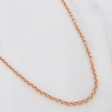 Cadena Rolo 2.5g / 60cm / 2.07mm Oro Rosa 18K