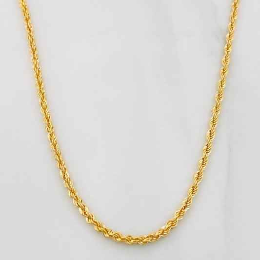 Cadena Lazo 2g / 50cm / 1.73mm Oro Amarillo 18K