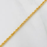 Cadena Lazo 2g / 50cm / 1.73mm Oro Amarillo 18K