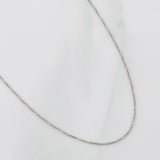Cadena Veneciana 1.05g / 45cm / 0.48mm Oro Blanco 18K