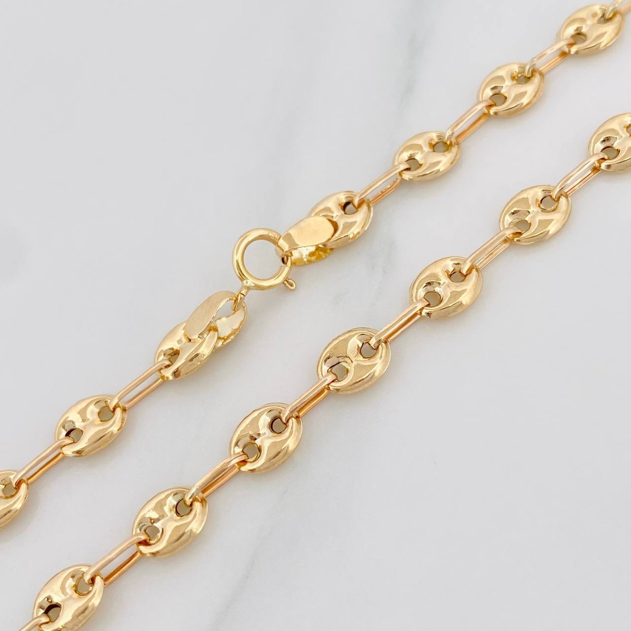 Cadena GC 8.15g / 60cm / 5.13mm Oro Amarillo 18K