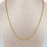 Cadena Militar 6.35gr / 48cm / 1mm Bolas Diamantadas Discoteca Oro Amarillo +3 $