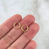 Candongas Aro Liso 0.45gr / 1cm / Oro Amarillo 18K ©