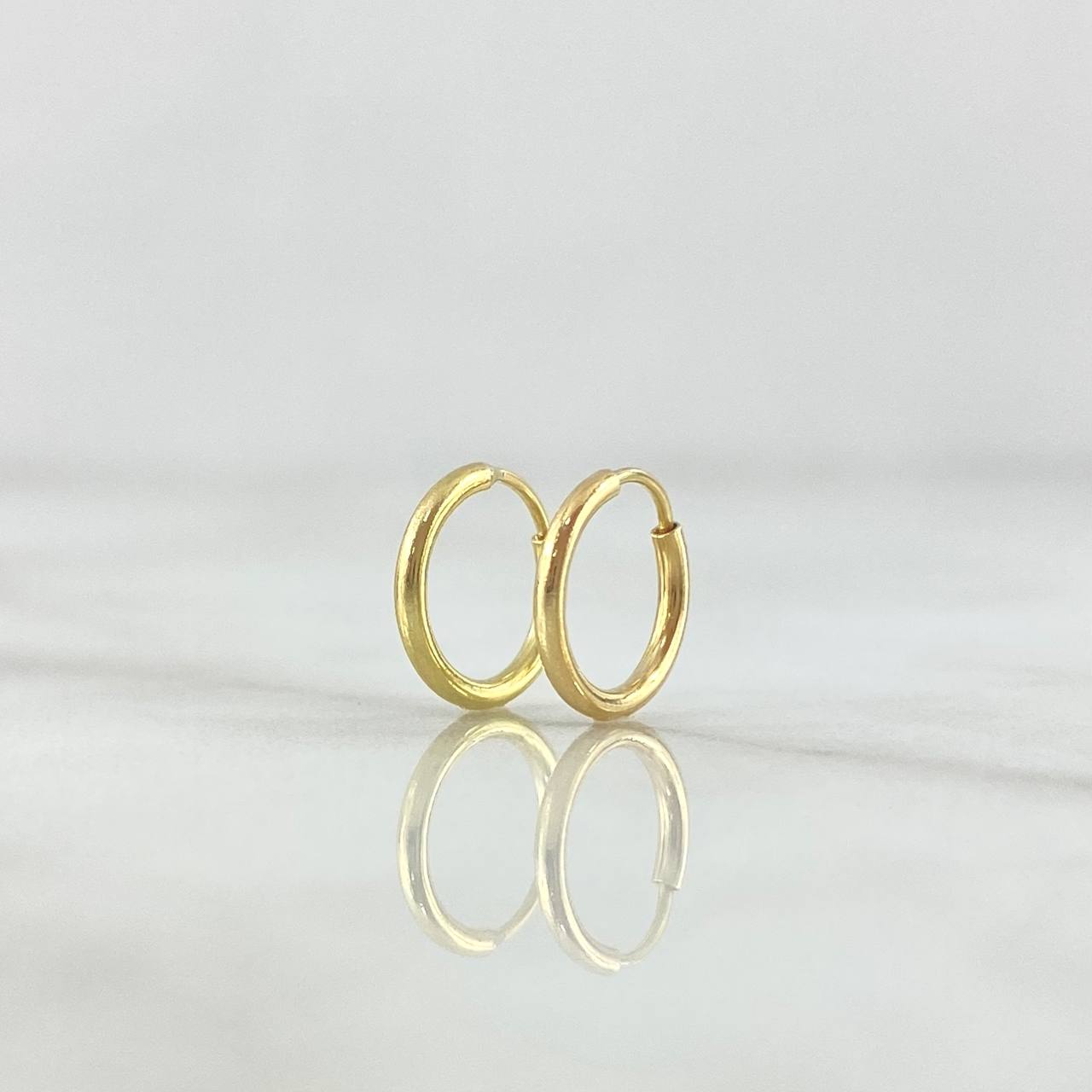Candongas Aro Liso 0.45gr / 1cm / Oro Amarillo 18K ©