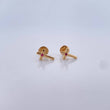 Topos Cruz 0.7gr / Circon Fucsia Oro Amarillo 18K &