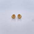 Topos Luna 0.65gr / Circones Blancos Oro Amarillo 18K &