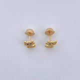 Topos Gato 0.9gr / Circones Blancos Azules Oro Amarillo 18K &