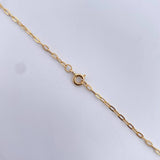 Cadena Aro Seguido Trebol 2.9gr / Electro Estatico Negro Blanco Oro Amarillo 18K &