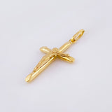 Dije Cruz Cristo 0.9gr / 3.5cm / Oro Amarillo 18K