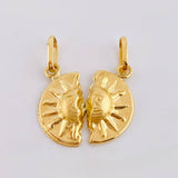 Dije Sol Pareja 1gr / 2cm / Oro Amarillo 18K