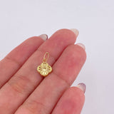 Dije Trebol Dorado 0.4gr / 1.5cm / Oro Amarillo 18K