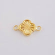 Herraje Trebol Dorado 0.35gr / 1.5cm / Oro Amarillo 18K *