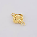 Herraje Trebol Dorado 0.4gr / 1.5cm / Oro Amarillo 18K