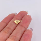 Herraje Corazón 0.25gr / 1.5cm / Oro Amarillo 18K