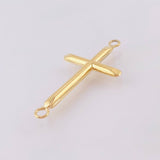 Herraje Cruz Lisa 0.8gr / 3cm / Oro Amarillo 18K *