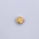 Herraje Virgen Guadalupe 0.35gr / 1.1cm / Tambor Oro Amarillo 18K &
