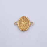 Herraje San Miguel Arcangel 0.9gr / 2cm / Troquelado Oro Amarillo 18K &
