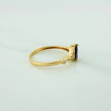 Anillo Halo Gota 2.2 g / T7 1/4 Oro Amarillo 18K
