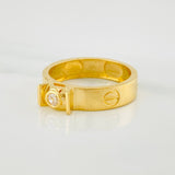 Anillo Tornillo 3.85 g / T7 Oro Amarillo 18K
