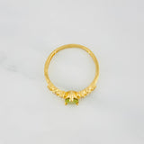 Anillo Halo Gota 2.3 g / T8 Oro Amarillo 18K