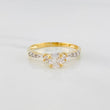 Anillo Solitario 2.05 g / T7 1/4 Dos Oros Amarillo Blanco 18K