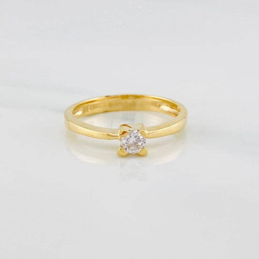 Anillo Solitario 2.35 g / T6 1/4 Oro Amarillo 18K