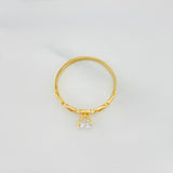 Anillo Solitario Eslabon 1.5 g / T7 1/4 Oro Amarillo 18K