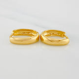 Candongas Ovaladas 3.45 g / 1.7 cm Oro Amarillo 18K