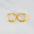 Candongas Halo De Luna 3.45 g / 1.3 cm Oro Amarillo 18K