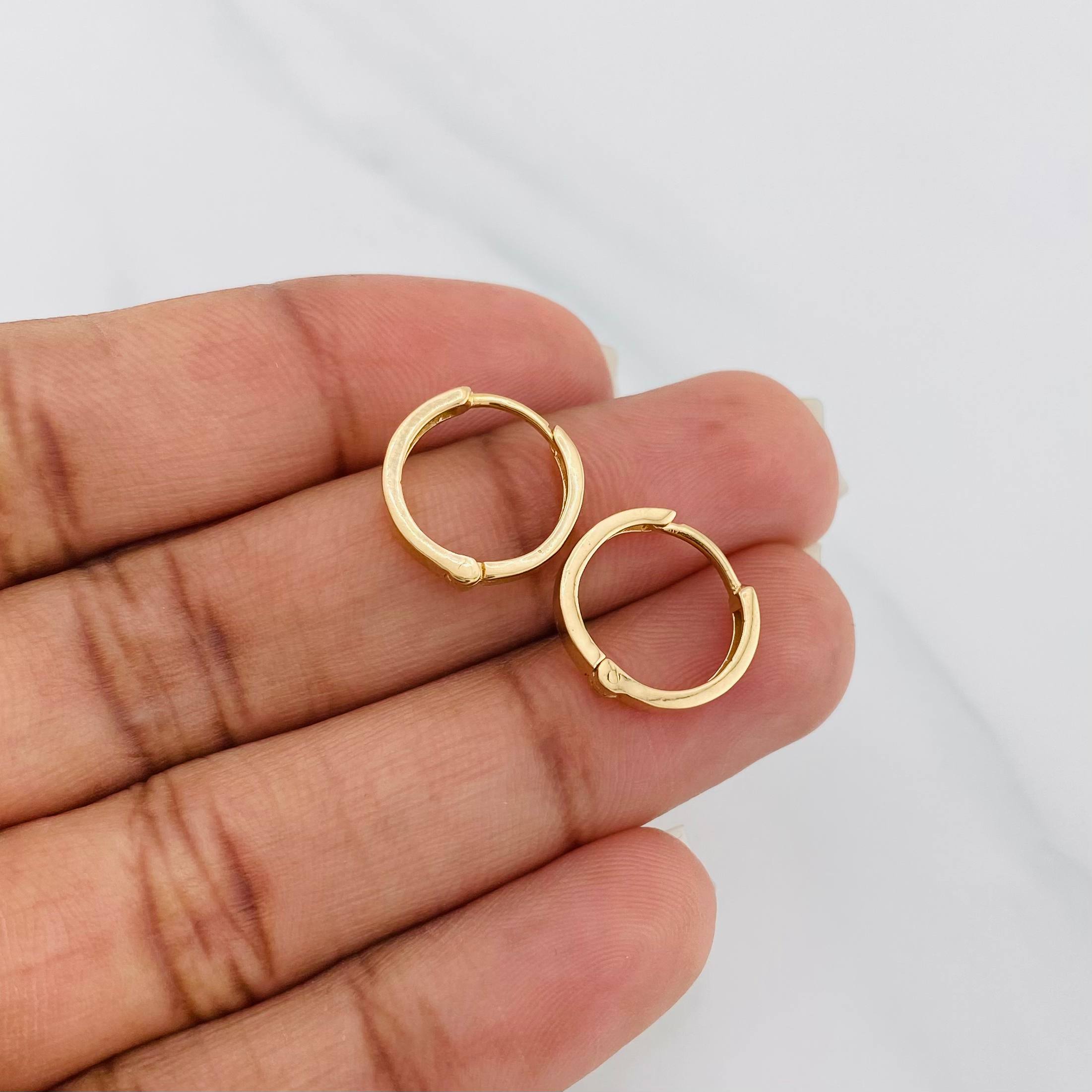 Candongas Kona 1.65 g / 1.4 cm Oro Amarillo 18K