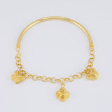Pulso Charms Diamantados 4.05g / 14.7cm / 2.75mm Oro Amarillo 18K