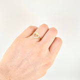 Anillo Corazón Flower 1.95g / T8 1/4 Oro Amarillo 18K