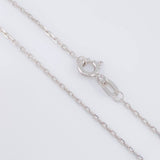 Set Cadena Aro Seguido + Dije Bv / 4.75g / 50cm Oro Blanco 18K