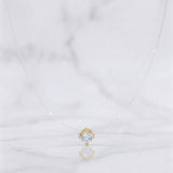 Cadena Choker Chispa Circón 0.8g / 45cm / 5mm Oro Amarillo 18K
