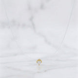 Cadena Choker Chispa Circón 0.6g / 40cm / 4mm Oro Amarillo 18K
