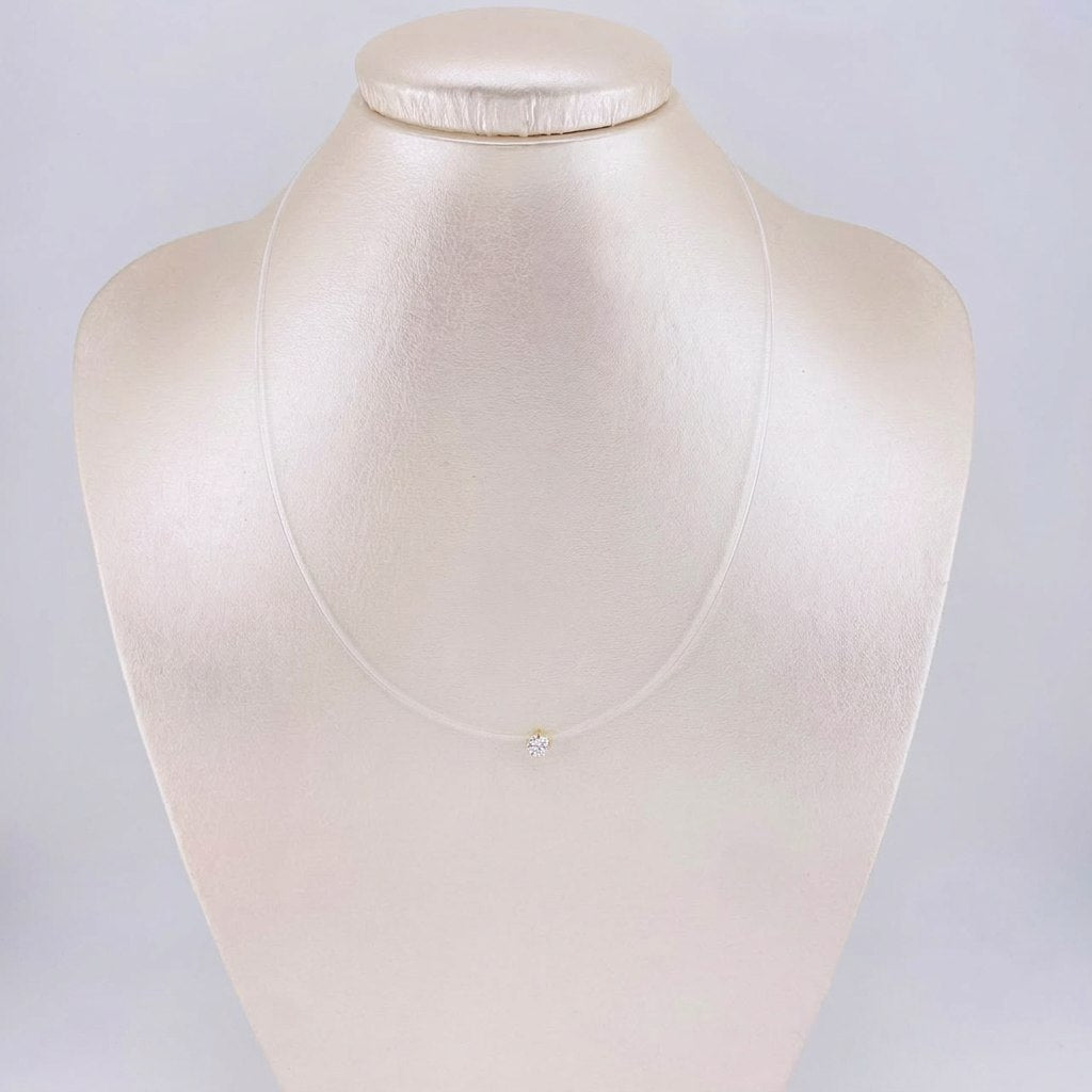 Cadena Choker Chispa Circón 0.65g / 40cm / 4mm Oro Amarillo 18K