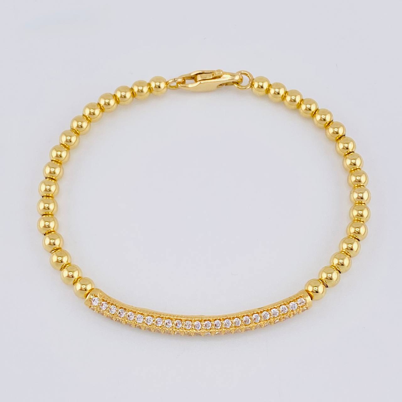 Pulso Aro Riel Tupido 10 g / 17.2 cm / 4 mm Oro Amarillo 18K