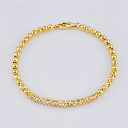 Pulso Aro Riel Tupido 10 g / 17.2 cm / 4 mm Oro Amarillo 18K