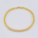 Pulso Aro Riel Tupido 10 g / 17.2 cm / 4 mm Oro Amarillo 18K