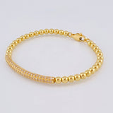 Pulso Aro Riel Tupido 10 g / 17.2 cm / 4 mm Oro Amarillo 18K