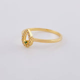 Anillo Gota Chispa 2.2 g / T7 Oro Amarillo 18K