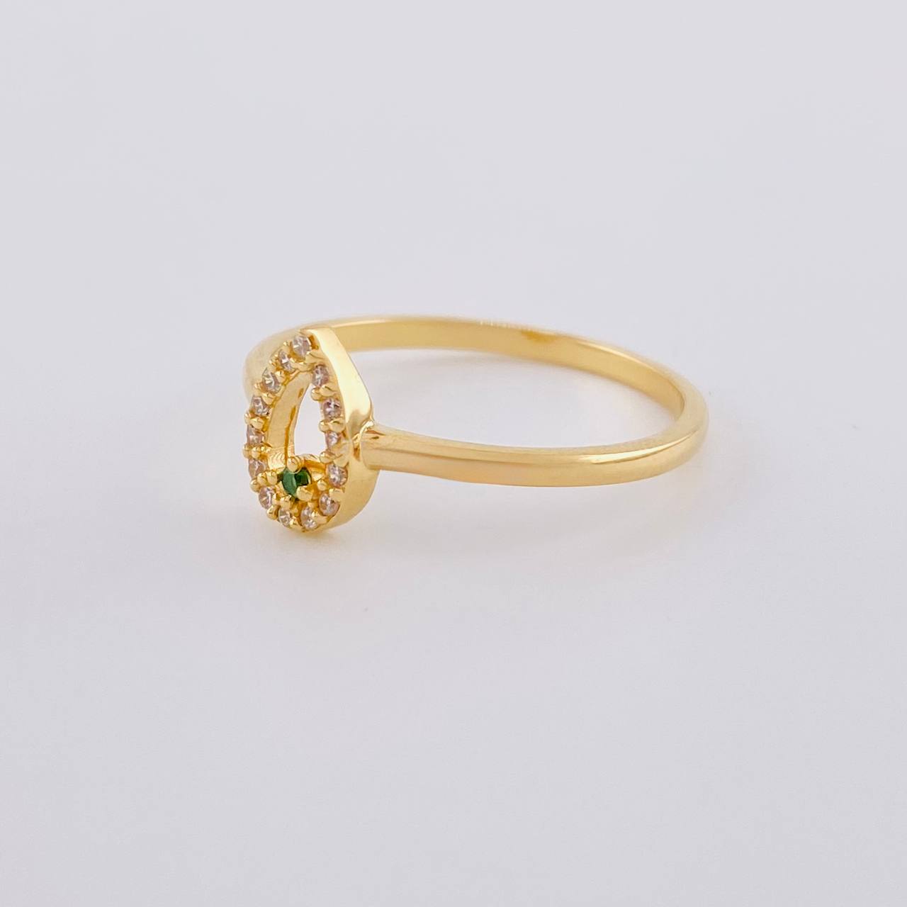 Anillo Gota Chispa 1.95 g / T7 Oro Amarillo 18K