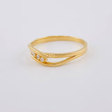 Anillo Lineas De Idra 2.25 g / T7 1/2 Oro Amarillo 18K
