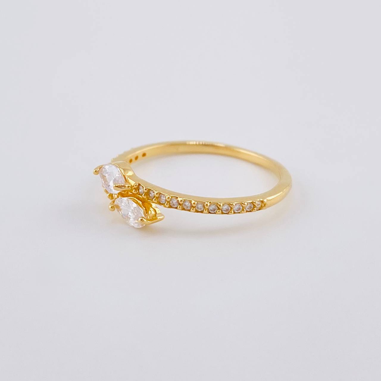 Anillo Dos Colas 2.05 g / T7 3/4 Oro Amarillo 18K