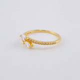 Anillo Dos Colas 2.05 g / T7 3/4 Oro Amarillo 18K
