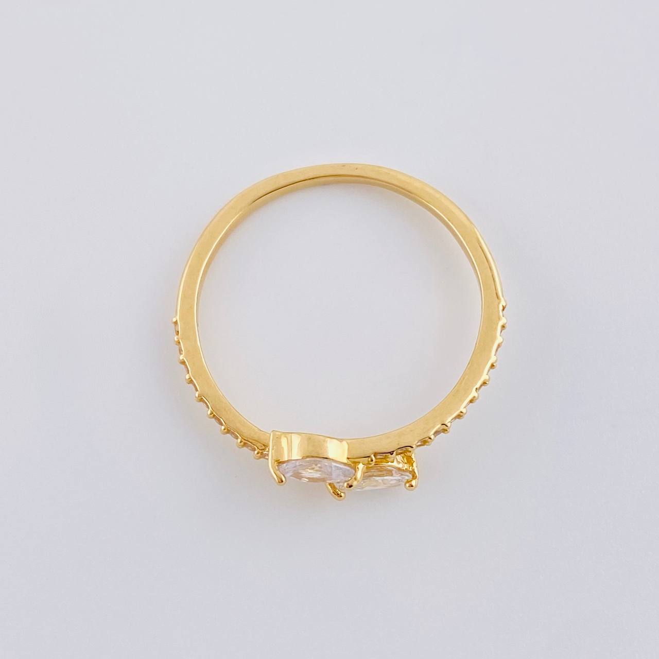 Anillo Dos Colas 2.05 g / T7 3/4 Oro Amarillo 18K
