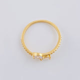 Anillo Dos Colas 2.05 g / T7 3/4 Oro Amarillo 18K